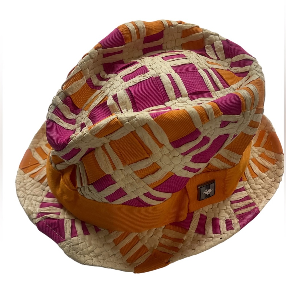 Peter Grim Fedora, Sun, hat, flexible,adjustable,pink,orange,tan,OS